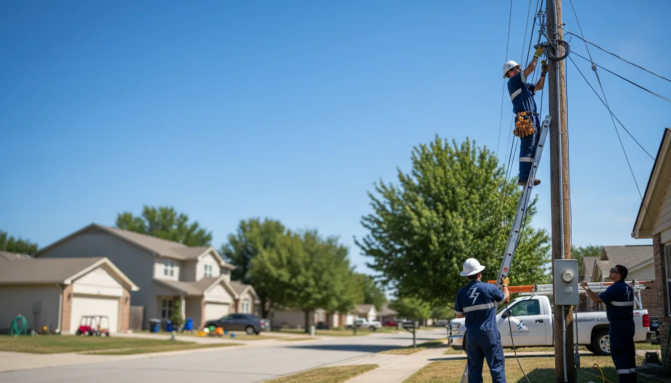 Residential electrician providing installation services in Engadine, MI